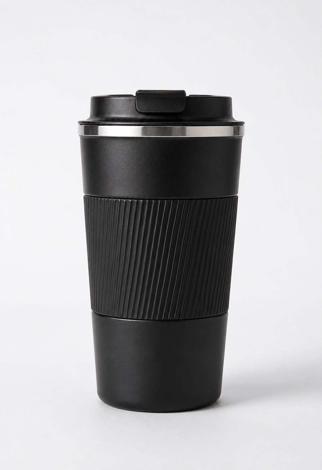 Premium Vacuum Insulated Travel Coffee Mug – 510ml Stainless Steel Leakproof Tumbler | Black