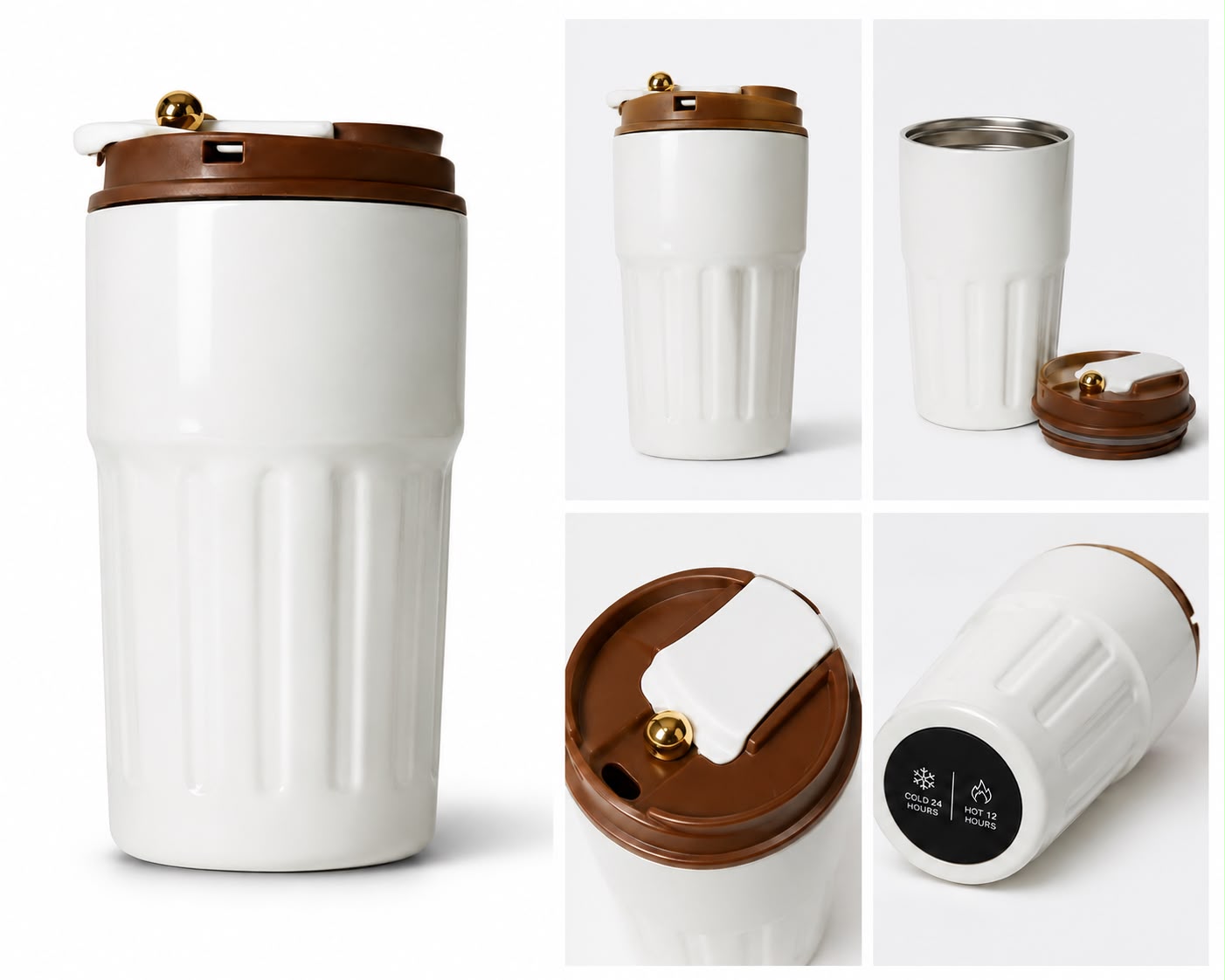 420ml Stainless Steel Chic Mug with Temperature Display