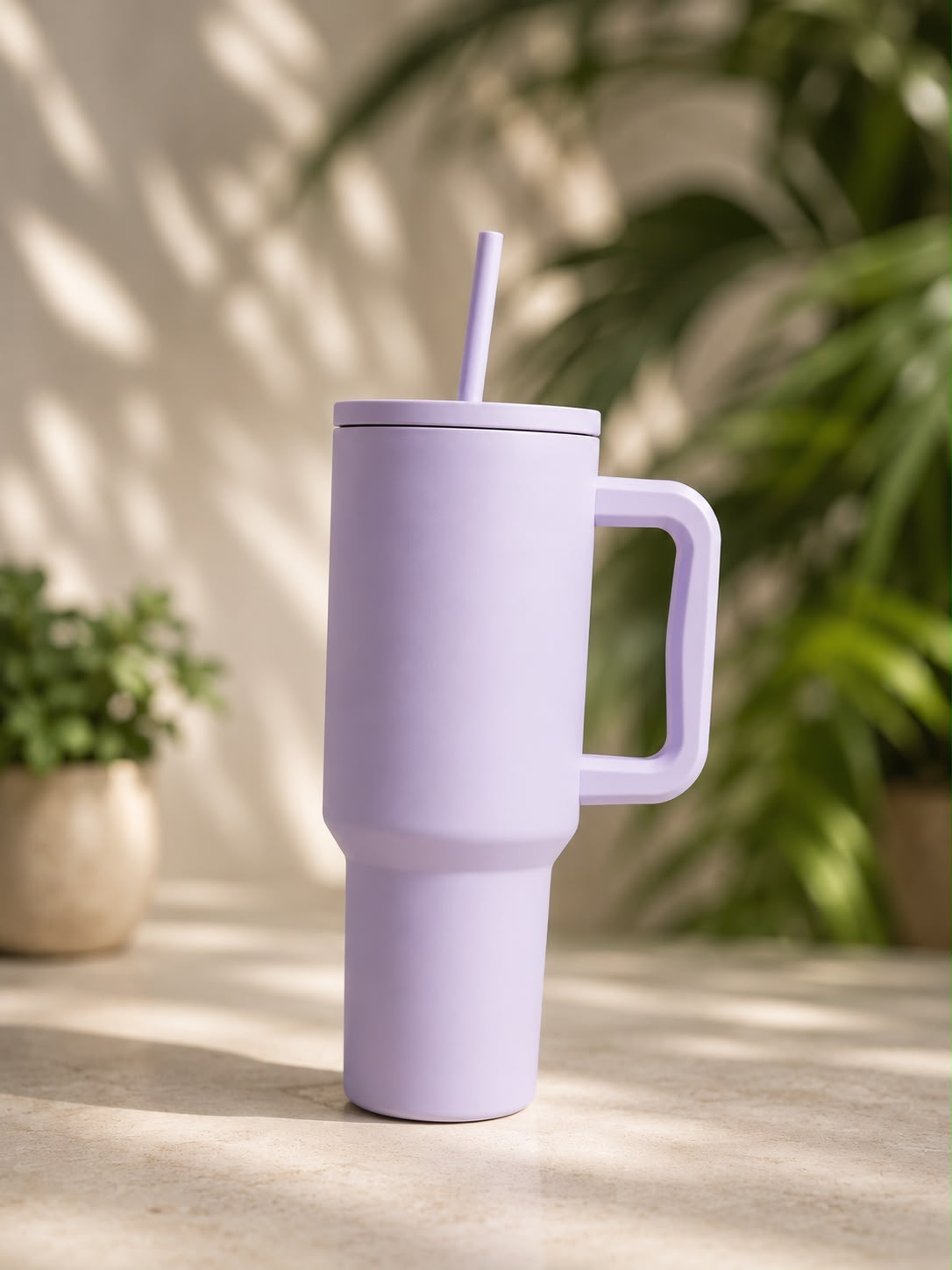 The Bottle Hub 1200ml Insulated Travel Tumbler with Handle & Straw